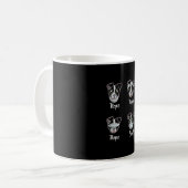 ボストおもしろいンテリアギフトマウスノーズ犬T-S コーヒーマグカップ (正面左)
