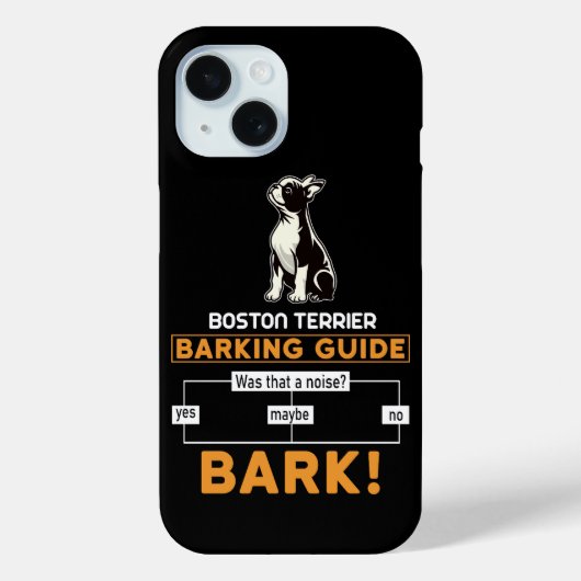 ボストおもしろいンテリア犬 Case-Mate iPhoneケース (裏面)