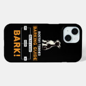 ボストおもしろいンテリア犬 Case-Mate iPhoneケース (裏面 (横))