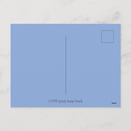 ボストお洒落ンテリアかわいい犬のバレンタイン シーズンポストカード (裏面)