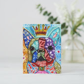 ボストカラフルンテリアポップ・アートのアートノートカード サンキューカード (スタンド正面)
