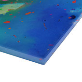 ボストカラフルンテリア絵を描ースプラッシュ カッティングボード (角)