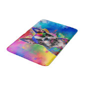 ボストカラフルンテリア絵を描ースプラッシュ バスマット (アングル)