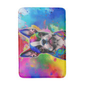 ボストカラフルンテリア絵を描ースプラッシュ バスマット (正面縦)