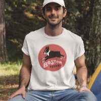 ボストクールンテリアヴィンテージスタイルかわいいペットドッグ