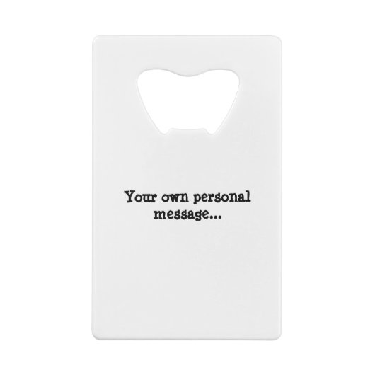 ボストパーソナライズされたインパパボトルオープナー クレジットカード栓抜き (裏面)