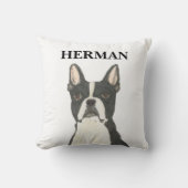 ボストパーソナライズされたンテリアリバーシブル クッション (正面)