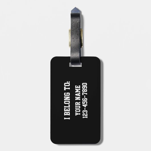 ボストンおもしろいなアクセントの悪賢く頭が切れるなSmaht旅行 ラゲッジタグ (裏面縦)