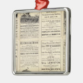 ボストンおよびメインの鉄道の文字のページ メタルオーナメント (左)