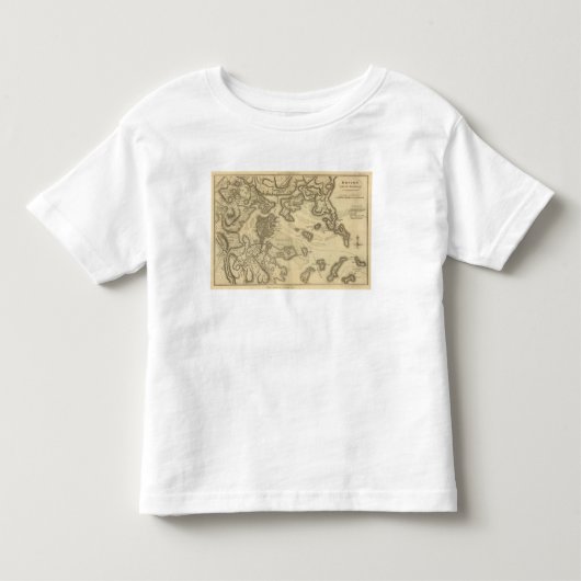 ボストンおよび周辺 トドラーTシャツ (正面)