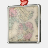 ボストンおよび隣接した都市 メタルオーナメント (左)
