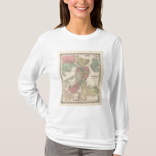 ボストンおよび隣接した都市 Tシャツ (正面)