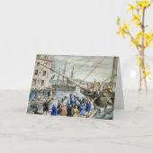 ボストンお茶会カード、Nathaniel カード (黄色い花)