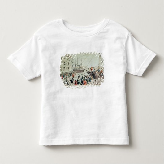 ボストンお茶会1846年 トドラーTシャツ (正面)