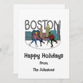 ボストンからのホリデーシーズンのご挨拶 シーズンカード (正面/裏面)