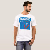 ボストンから愛のハイファへの Tシャツ (正面フル)