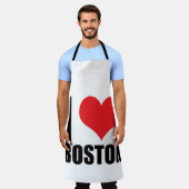 ボストンが大好き エプロン (着用した状態)