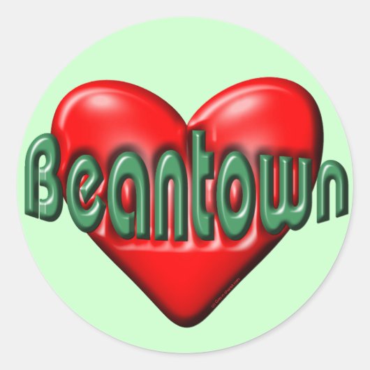 ボストンが大好き ラウンドシール (正面)
