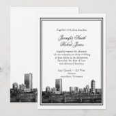 ボストンでの目的地ウェディング　ご招待 招待状 (正面/裏面)