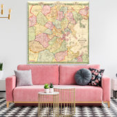 ボストンとその周辺 キャンバスプリント (インサイチュ (リビング))