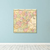 ボストンとその周辺 キャンバスプリント (インサイチュ (ウッドフロア))