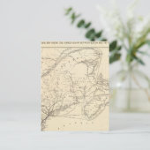 ボストンとメイン鉄道の地図 ポストカード (スタンド正面)