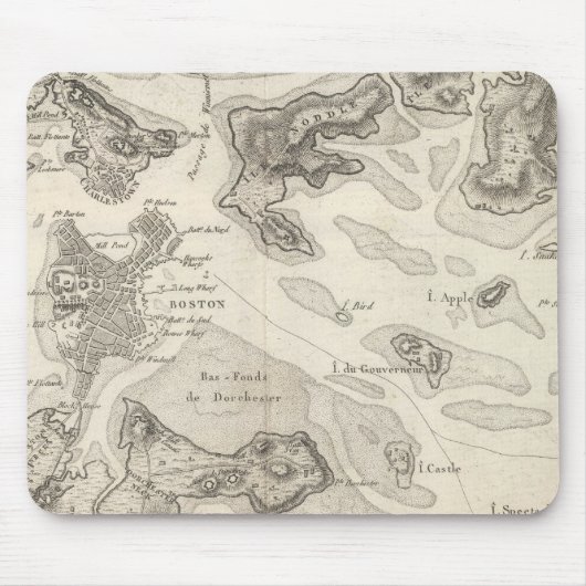 ボストンと周辺地域 マウスパッド (正面)