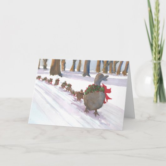 ボストンのアヒル冬の休暇中に共通 シーズンカード (正面)