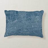 ボストンのグラフィック地図 アクセントクッション (裏面)