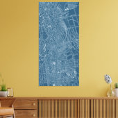 ボストンのグラフィック地図 キャンバスプリント (インサイチュ (リビング))