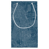 ボストンのグラフィック地図 スモールペーパーバッグ (裏面)