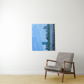 ボストンのスカイライン チャールズ川の絵画 タペストリー (インサイチュ)