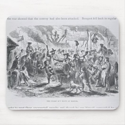 ボストンのスタンプの行為の暴動 マウスパッド (正面)