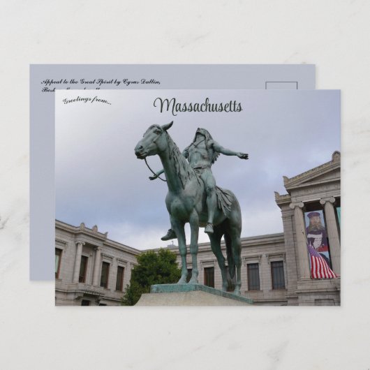 ボストンのスピリットハガキ素晴らしーにアピール ポストカード (正面/裏面)