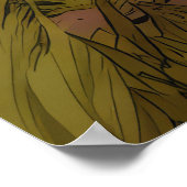 ボストンのダイナミクスロボットin熱草原ポスター ポスター (角)