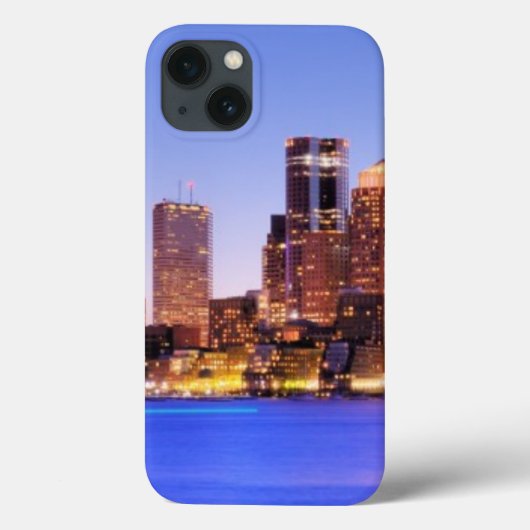 ボストンのダウンタウンの金融地区の表示 Case-Mate iPhoneケース (裏面)