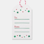 ボストンのテリアサンタハットメリークリスマストゥーズ ギフトタグ (裏面)