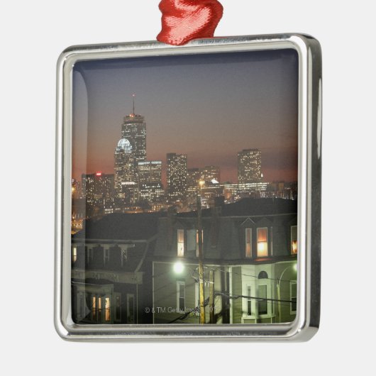 ボストンのドーチェスターの高さの近隣 メタルオーナメント (左)