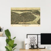 ボストンのバーズアイの地図 – 1899 (ウォーカー) BigMapBlog ポスター (ホームオフィス)