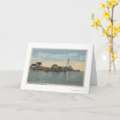 ボストンのボストン港のMABostonの灯台 カード (黄色い花)