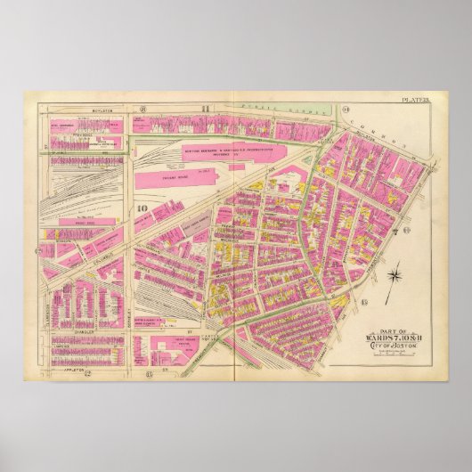ボストンの地図19 ポスター (正面)