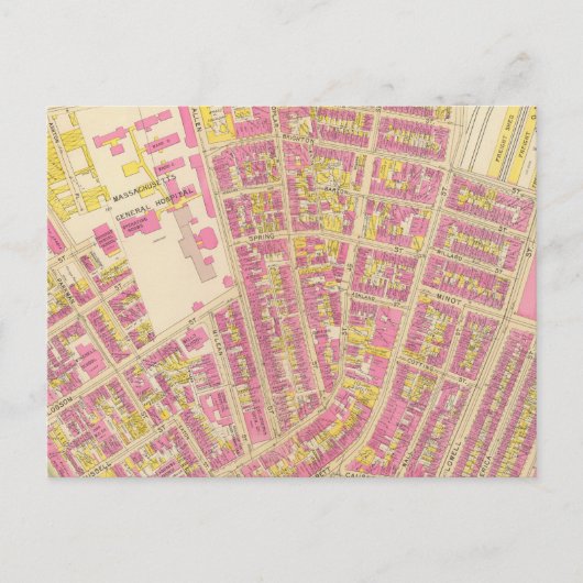 ボストンの地図20 ポストカード (正面)