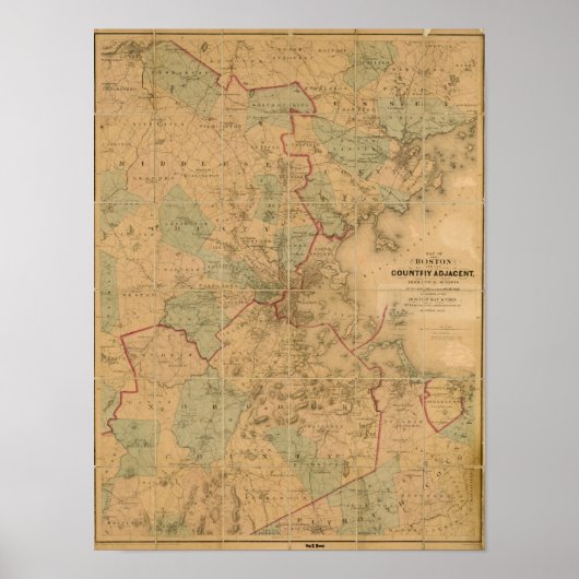 ボストンの地図2 ポスター (正面)