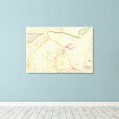 ボストンの地図8 キャンバスプリント (インサイチュ (ウッドフロア))