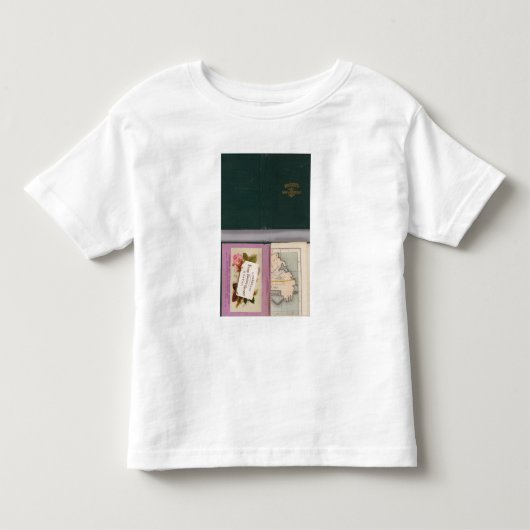 ボストンの地図 トドラーTシャツ (正面)