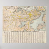 ボストンの地図 ポスター (正面)