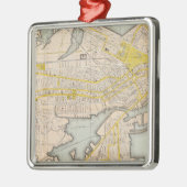 ボストンの地図 メタルオーナメント (左)