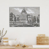 ボストンの州ハウスの南ビュー ポスター (キッチン)