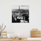 ボストンの教会の装飾された尖塔は ポスター (キッチン)