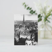 ボストンの教会の飾られた尖塔 ポストカード (スタンド正面)